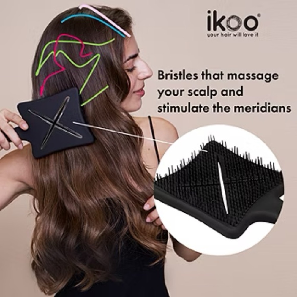 NEW ikoo Paddle x Pop Metallic Collection Hair Brush PINK Love Affair - Picture 2 of 13